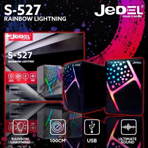 PARLANTE PC JEDEL GAMER RGB