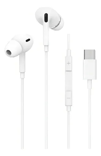 AURICULARES MANOS LIBRES TIPO C con tapon de silicona