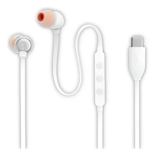 AURICULARES MANOS LIBRES TIPO C con tapon de silicona