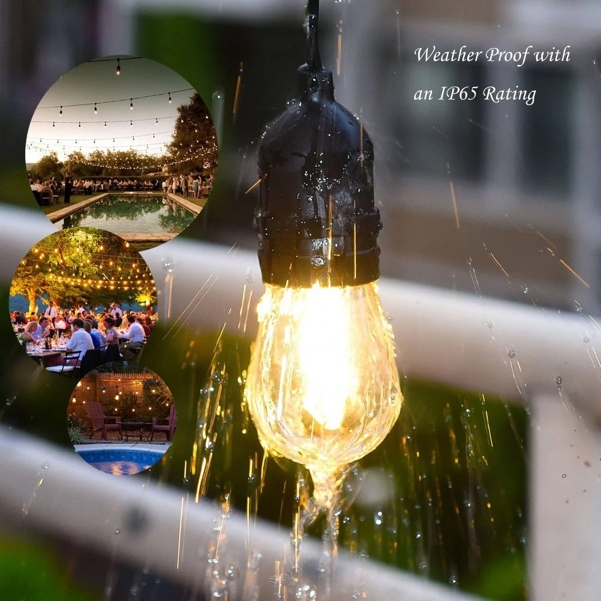 Guirnalda LED Solar para Exterior 10 lamparas
