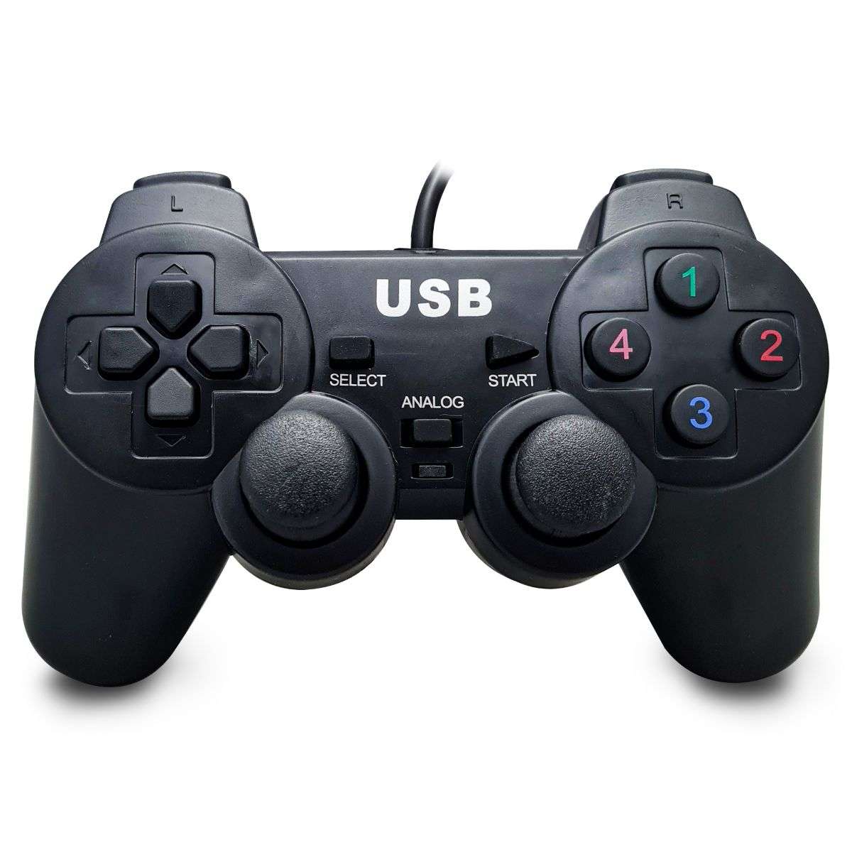 JOYSTICK CABLEADO PC USB ANALOGO NEGRO