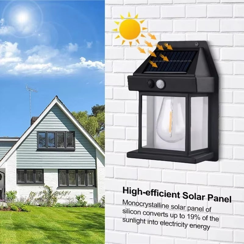 Farol Solar de Pared para Exterior con Sensor de Movimiento