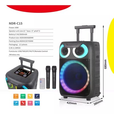 Parlantes 15 pulgadas