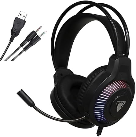 AURICULAR JEDEL GAMER C/MICROFONO RGB GH-558