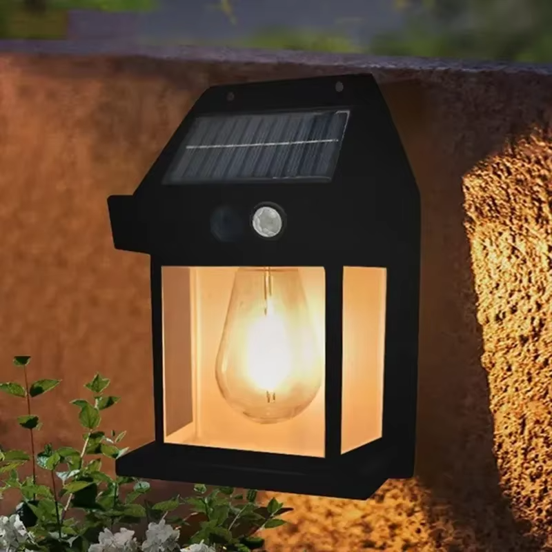 Farol Solar de Pared para Exterior con Sensor de Movimiento