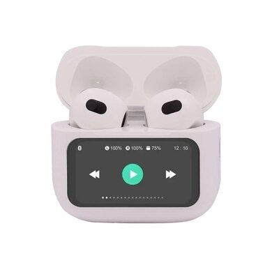 AURICULARES INALAMBRICOS CON DISPLAY PRO BLANCO