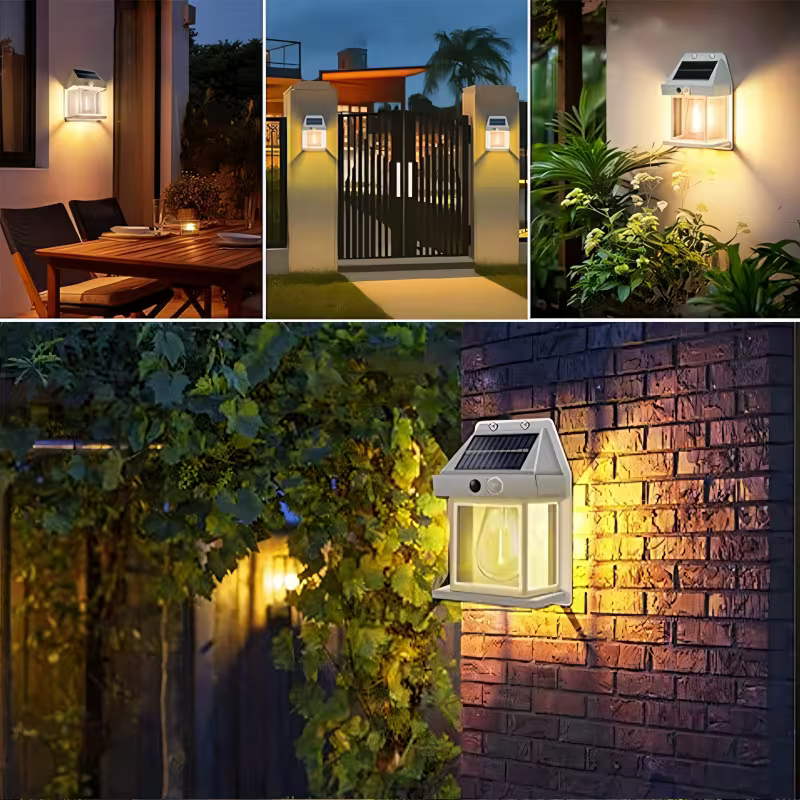 Farol Solar de Pared para Exterior con Sensor de Movimiento