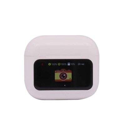 AURICULARES INALAMBRICOS CON DISPLAY PRO BLANCO1