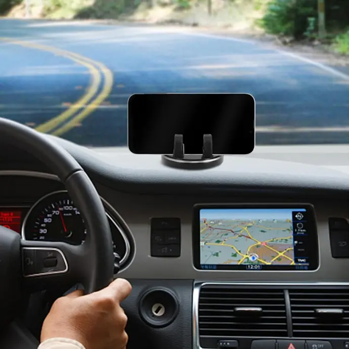 SOPORTE PARA COLOCAR CELULAR EN TABLERO DEL AUTO CON ROTACION 360