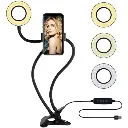 LUZ LED SELFIE ANILLO + SOPORTE CELULAR FOTO ARO LUZ MAQUILLAJE VIDEOS ZOOM YOUTUBERS