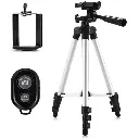 TRIPODE PARA CELULAR O CAMARA CON SOPORTE Y CONTROL REMOTO BLUETOOTH