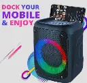 Parlante  De 4'' Bluetooth Luz Led