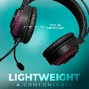 AURICULAR JEDEL GAMER C/MICROFONO  RGB GH-558