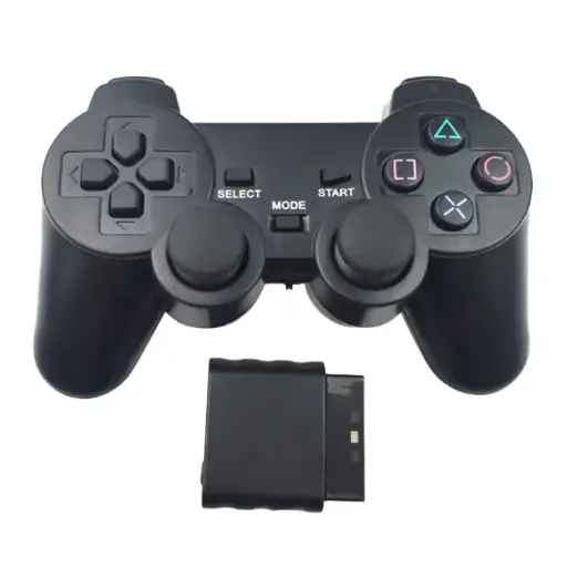 JOYSTICK INALAMBRICO PS2 NEGRO
