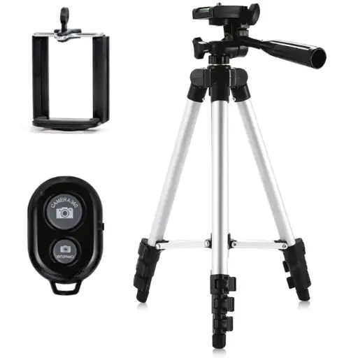 TRIPODE PARA CELULAR O CAMARA CON SOPORTE Y CONTROL REMOTO BLUETOOTH