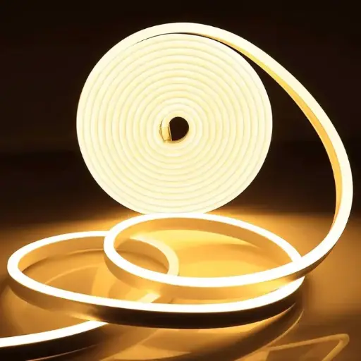 Tira Led Neon Flexible 5 Metros Manguera Luz  blanco calido