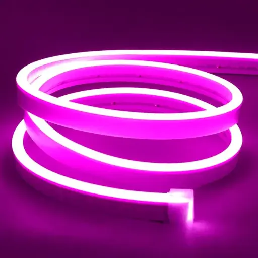 Tira Led Neon Flexible 5 Metros Manguera Luz violeta