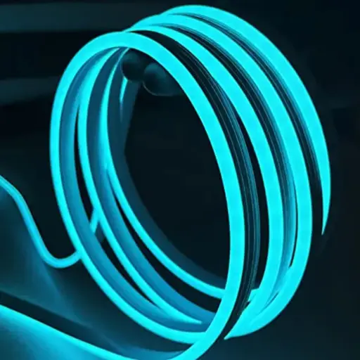 Tira Led Neon Flexible 5 Metros Manguera Luz celeste