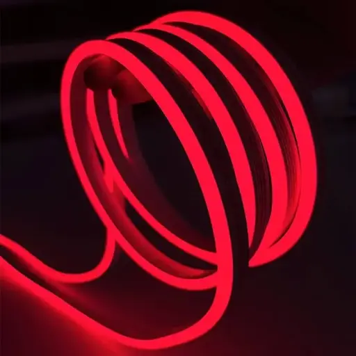 Tira Led Neon Flexible 5 Metros Manguera Luz blanco rojo