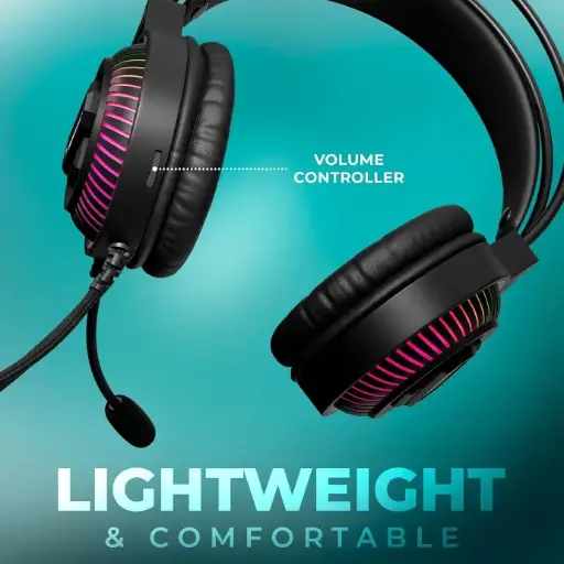 AURICULAR JEDEL GAMER C/MICROFONO  RGB GH-558