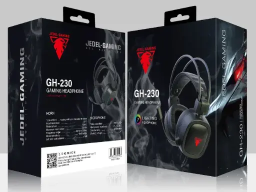 AURICULAR JEDEL GAMER C/MICROFONO PC RGB GH-230