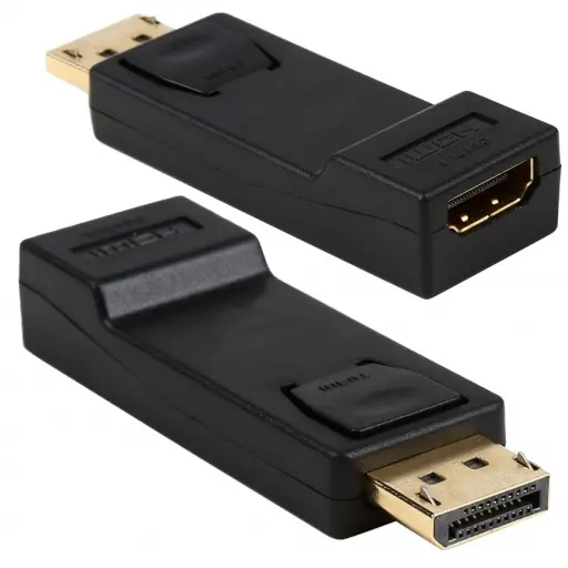 ADAPTADOR CONVERSOR DE DISPLAY PORT A HDMI CORTO DP A HDMI 1080P