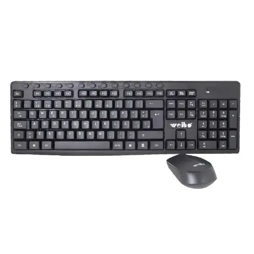 COMBO TECLADO Y MOUSE INALAMBRICO NEGRO